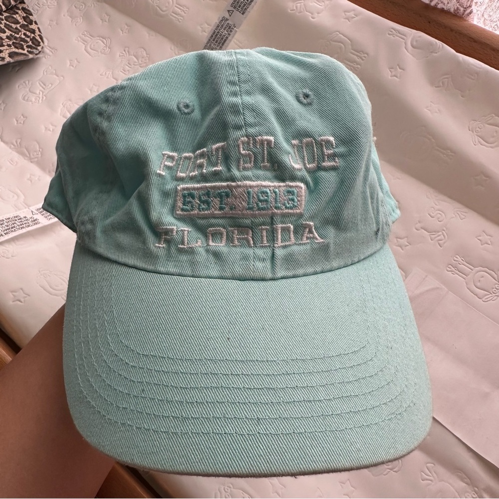 Mint Green 'Port St. Joe Florida' Embroidered Baseball Cap